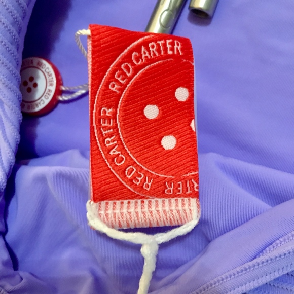 RED CARTER Riviera Sunset Plunge Ribbed One Piece - Picture 6 of 6